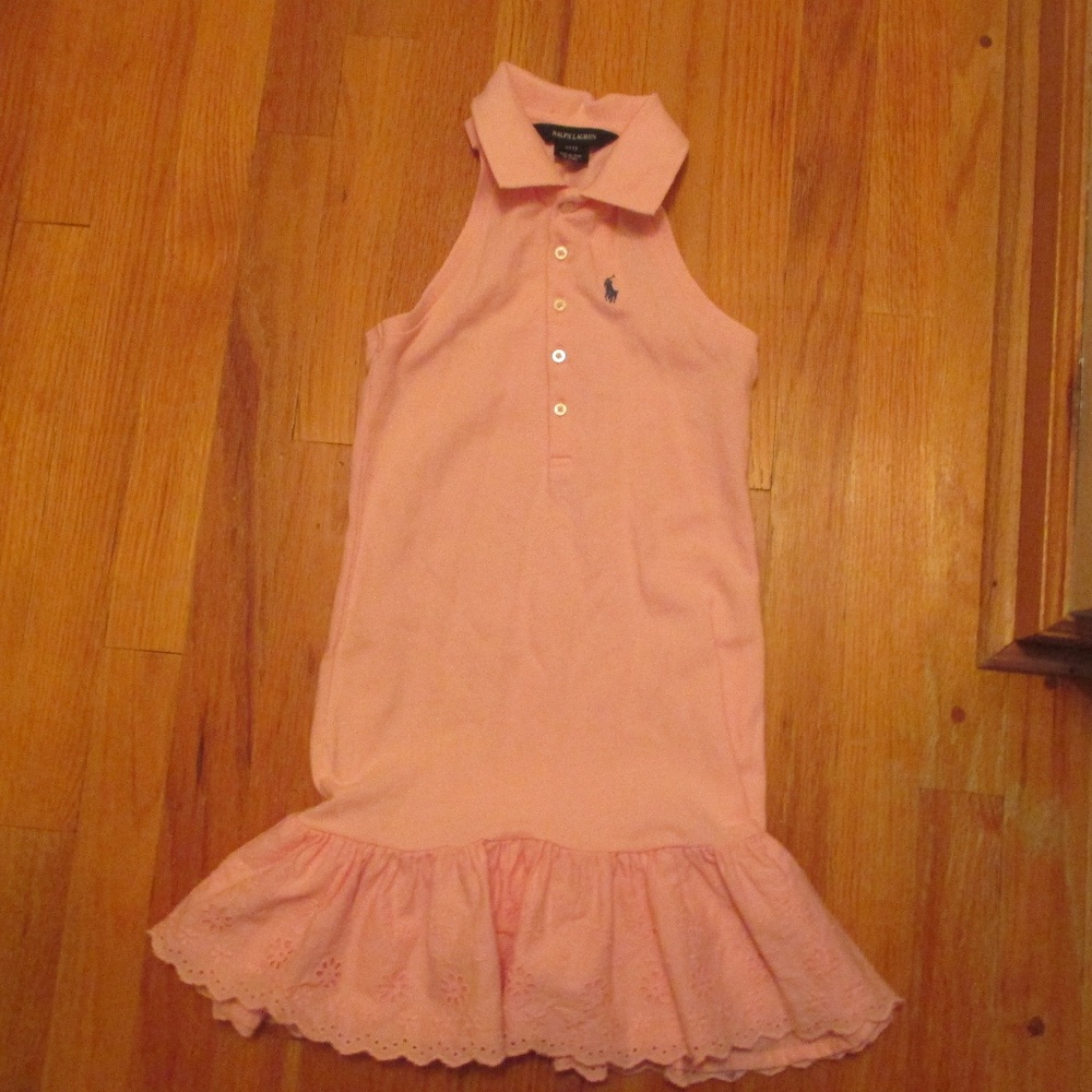 Ralph Lauren girl's dress size 7, lace detail